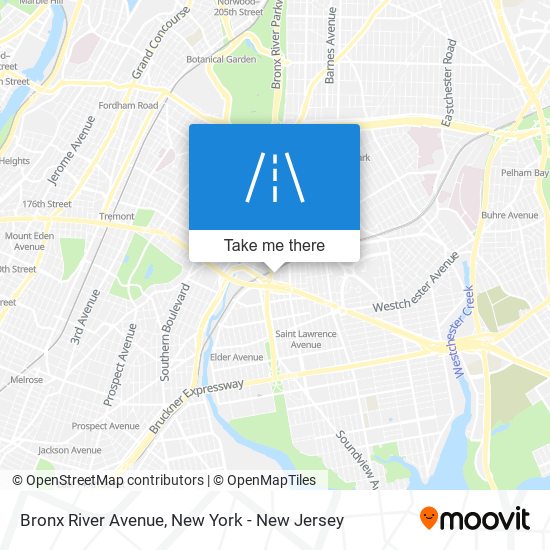 Bronx River Avenue map