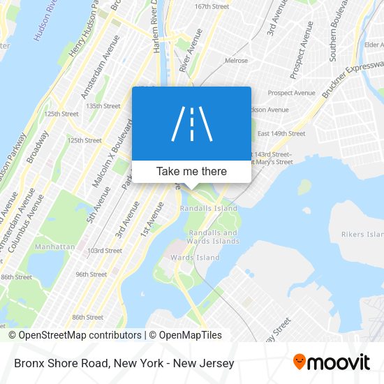 Mapa de Bronx Shore Road