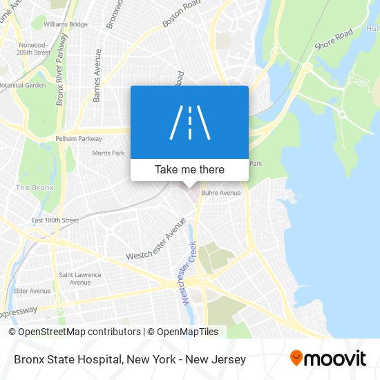 Mapa de Bronx State Hospital