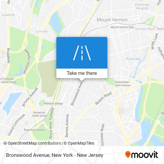 Mapa de Bronxwood Avenue