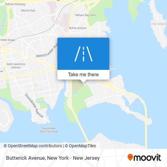 Mapa de Butterick Avenue