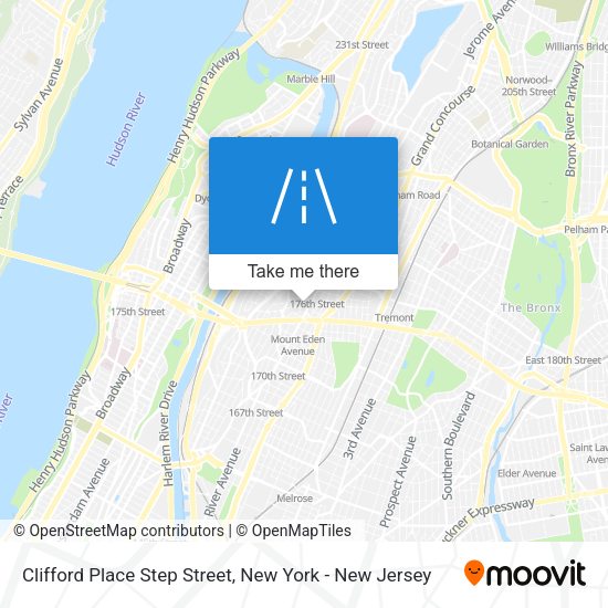Mapa de Clifford Place Step Street
