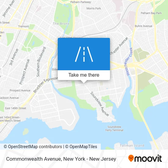 Commonwealth Avenue map