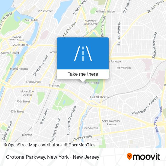 Mapa de Crotona Parkway