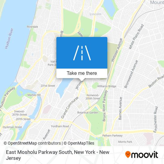 Mapa de East Mosholu Parkway South