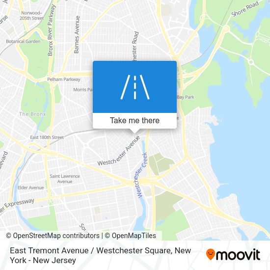 Mapa de East Tremont Avenue / Westchester Square