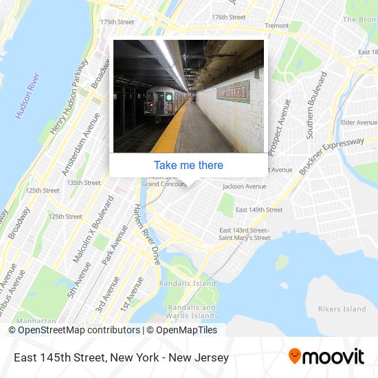 Mapa de East 145th Street