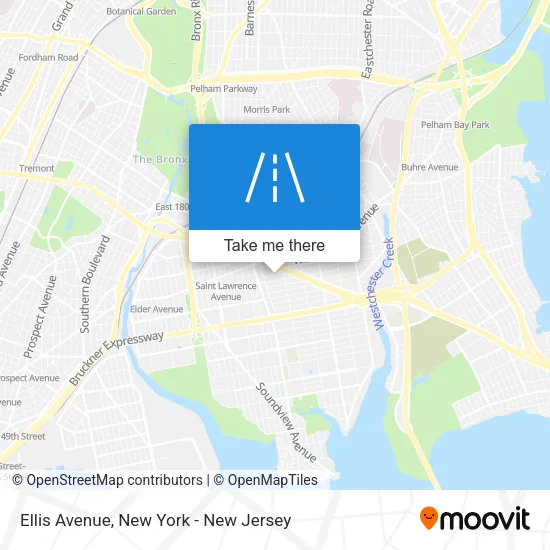 Ellis Avenue map