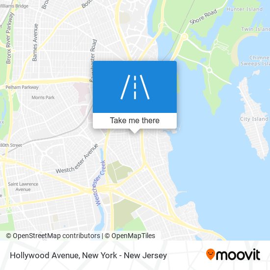 Hollywood Avenue map