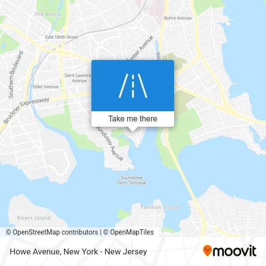 Howe Avenue map