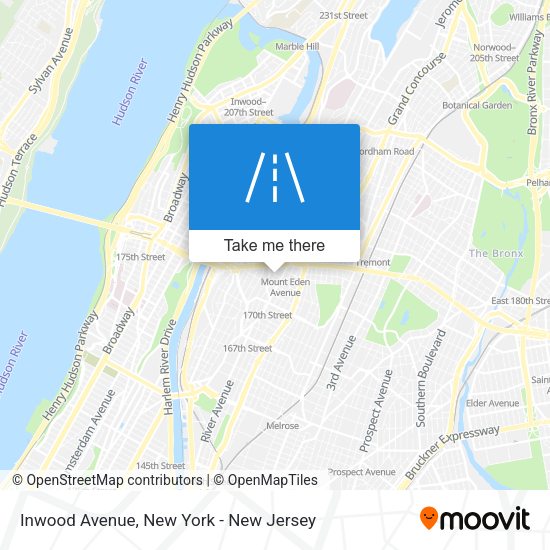 Inwood Avenue map