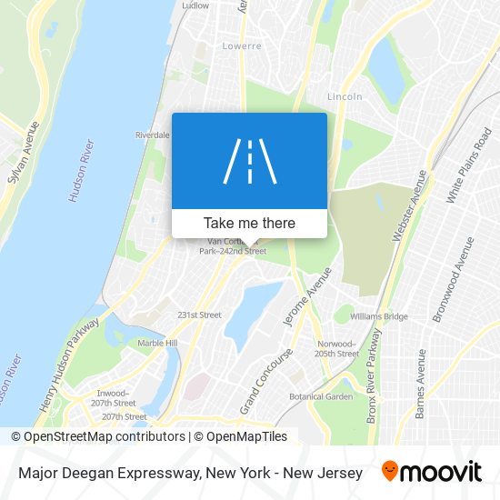 Major Deegan Expressway map