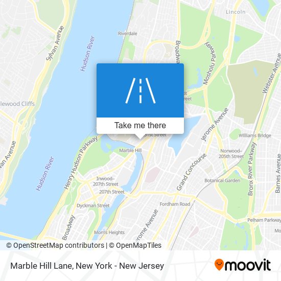 Marble Hill Lane map