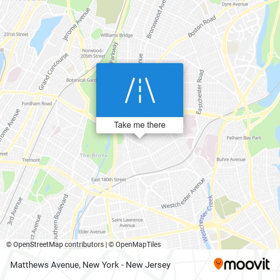 Mapa de Matthews Avenue