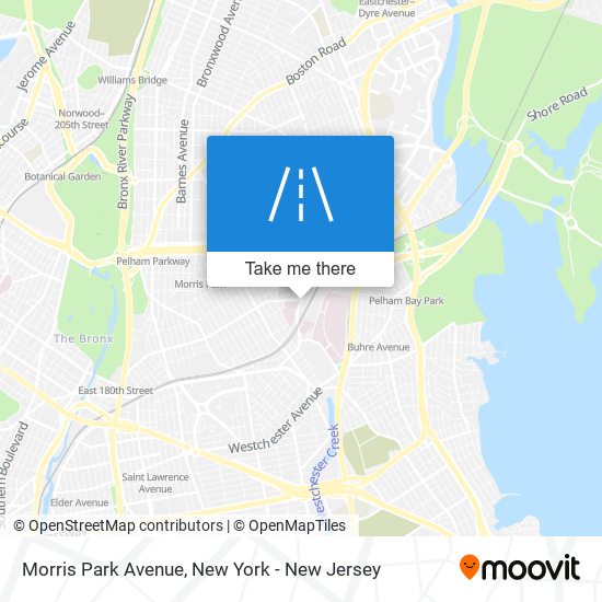 Morris Park Avenue map