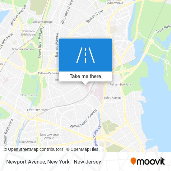 Newport Avenue map