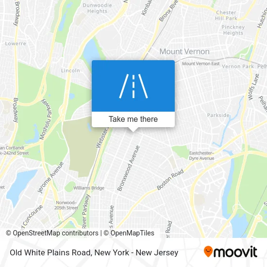 Mapa de Old White Plains Road