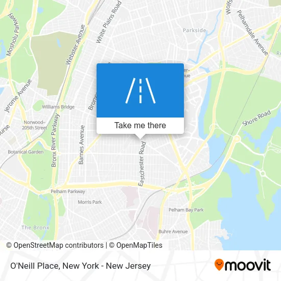 O'Neill Place map