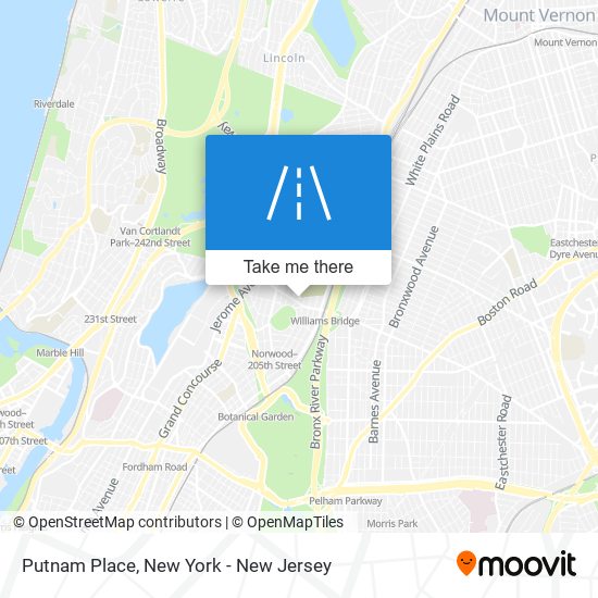 Putnam Place map