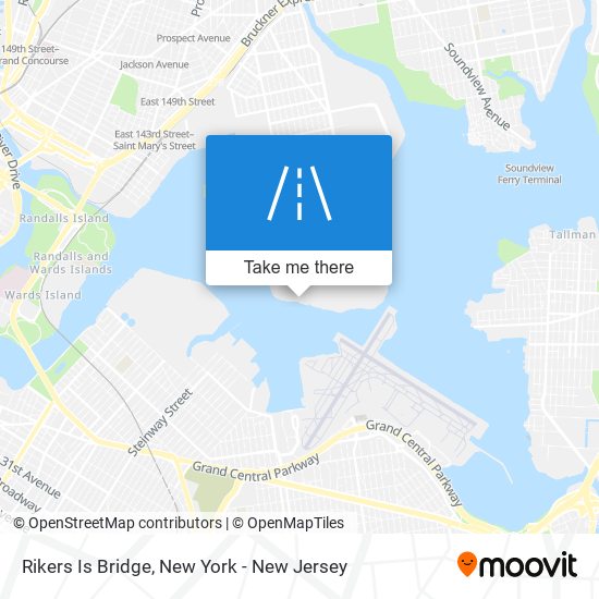 Rikers Is Bridge map