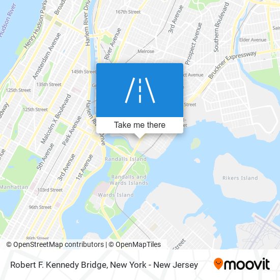 Robert F. Kennedy Bridge map