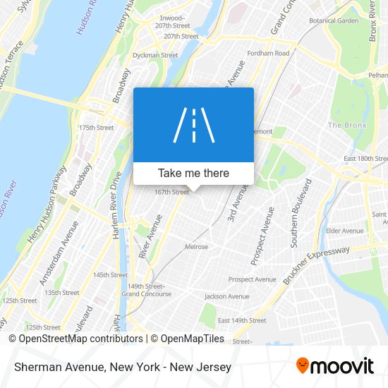 Mapa de Sherman Avenue