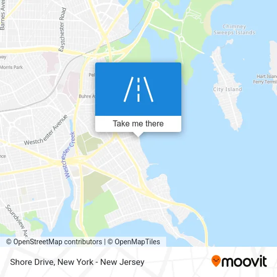 Shore Drive map