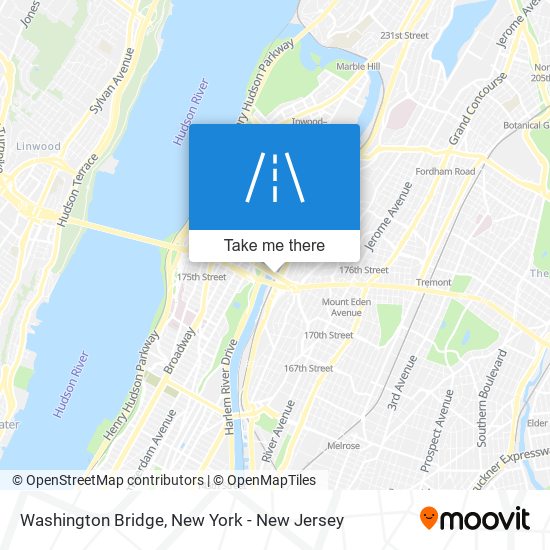 Washington Bridge map