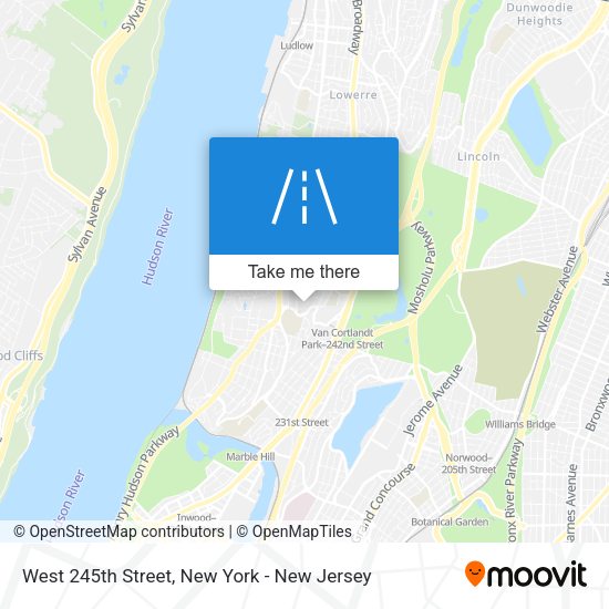 Mapa de West 245th Street