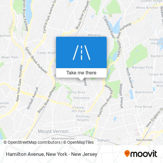 Hamilton Avenue map