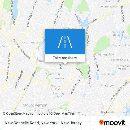 New Rochelle Road map