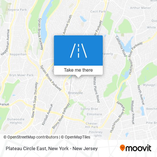 Plateau Circle East map