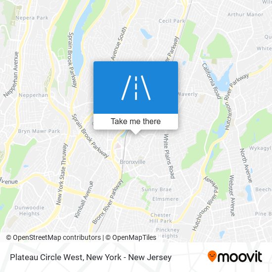 Plateau Circle West map