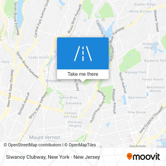 Siwanoy Clubway map