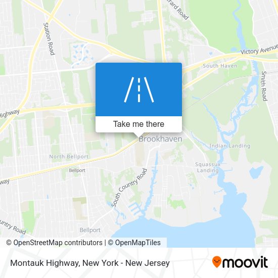 Montauk Highway map