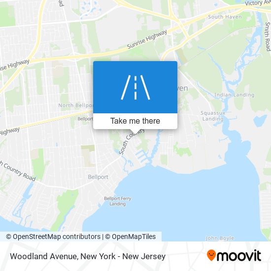 Mapa de Woodland Avenue