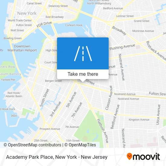 Academy Park Place map