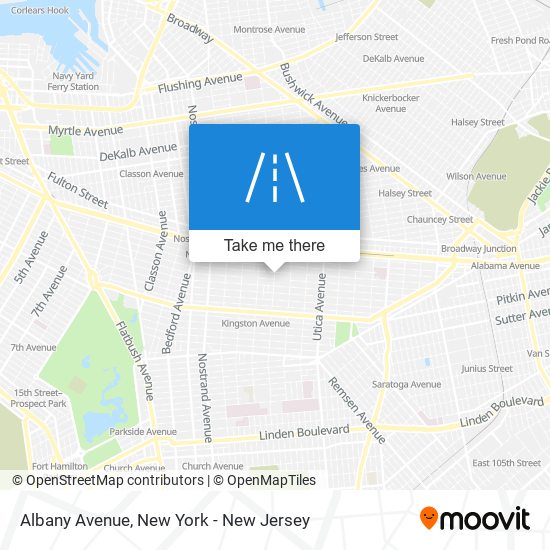 Albany Avenue map