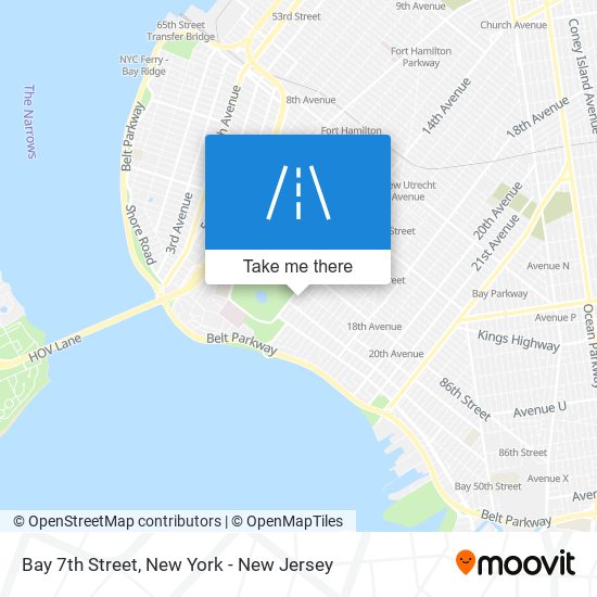 Bay 7th Street map