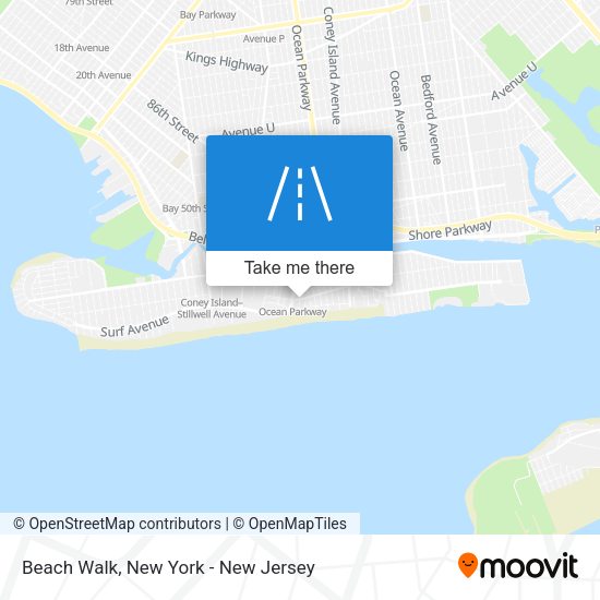 Beach Walk map