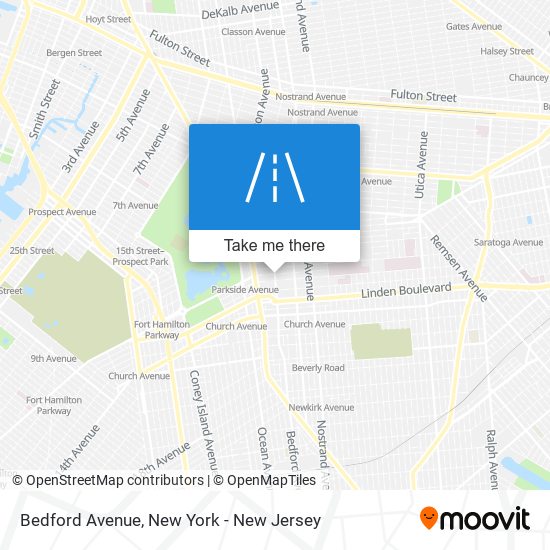 Mapa de Bedford Avenue