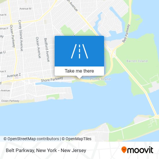 Belt Parkway map