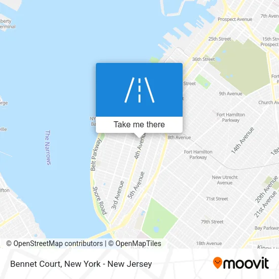 Bennet Court map