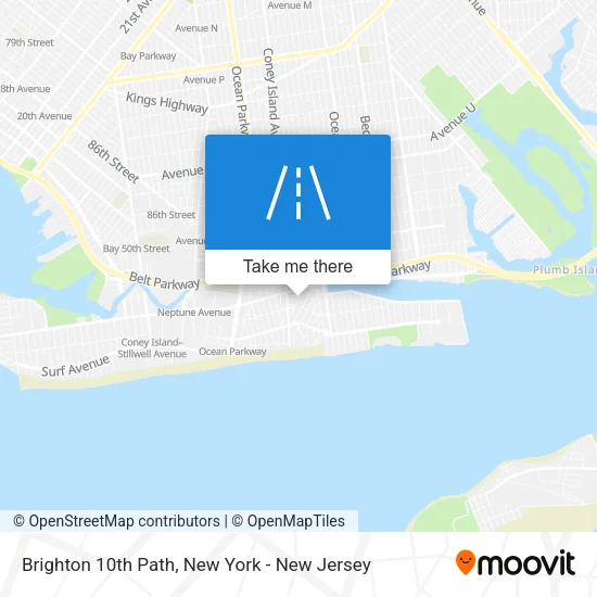 Brighton 10th Path map