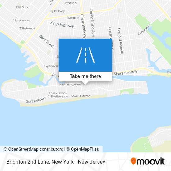 Mapa de Brighton 2nd Lane