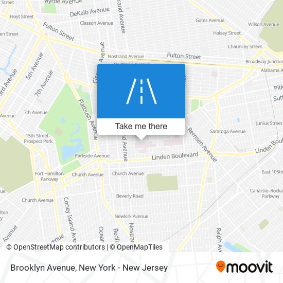 Mapa de Brooklyn Avenue