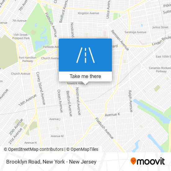 Mapa de Brooklyn Road