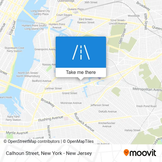 Calhoun Street map