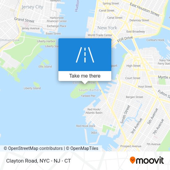 Mapa de Clayton Road