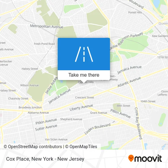 Cox Place map
